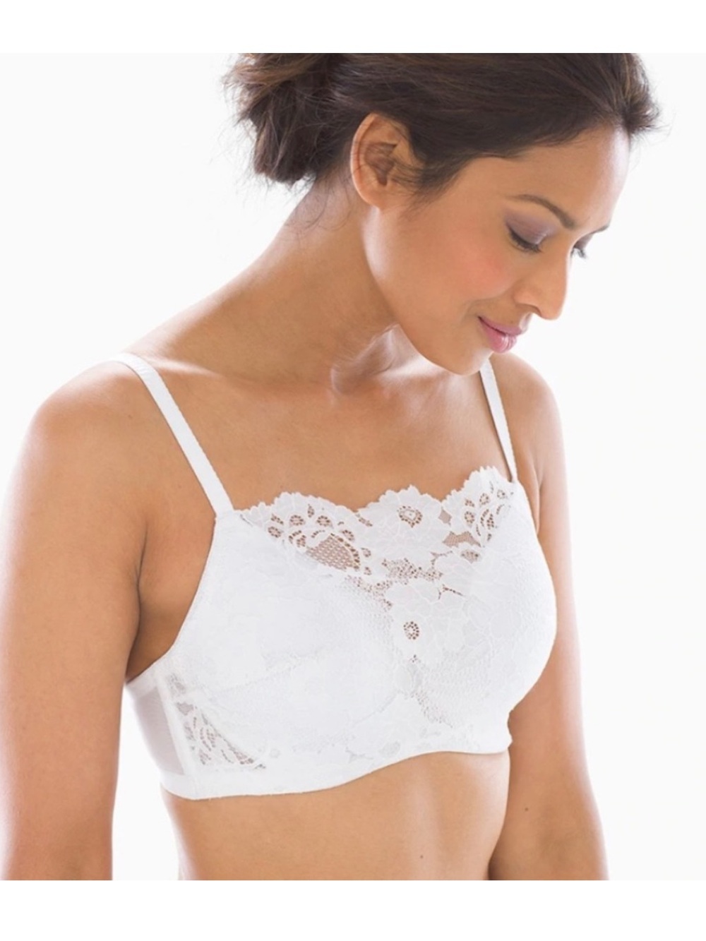 NWT Soma White The Cami Lace Bra Size 38C